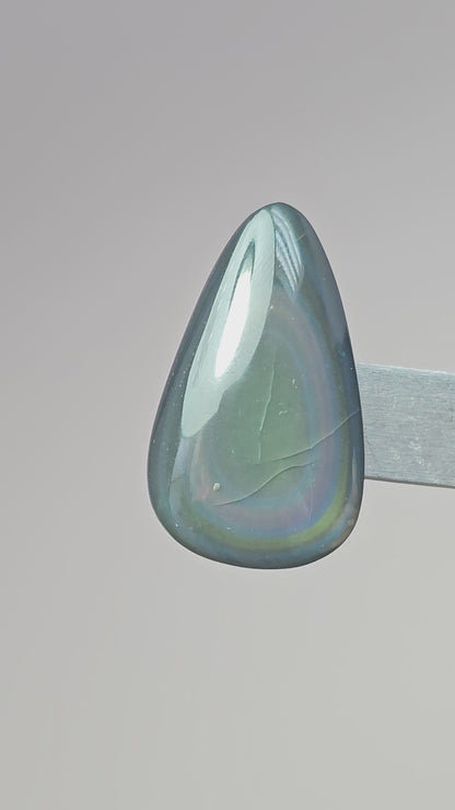 Rainbow obsidian Cabochon | Natural Mexican Obsidian for Silversmiths