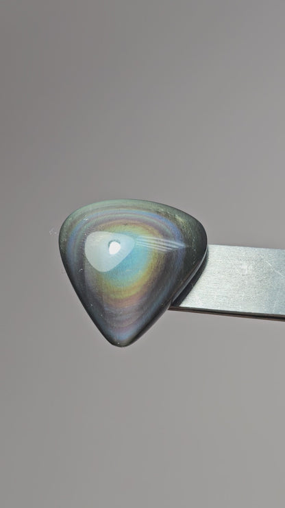 Rainbow obsidian Cabochon | Natural Mexican Obsidian for Silversmiths