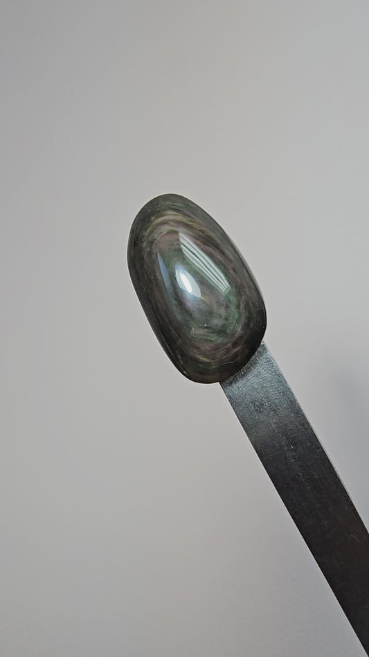 Velvet obsidian Cabochon | Natural Mexican Obsidian for Silversmiths