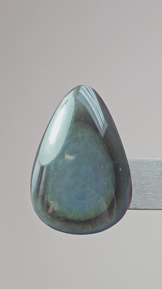 Rainbow obsidian Cabochon | Natural Mexican Obsidian for Silversmiths
