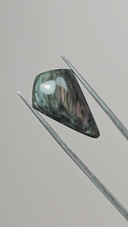 Velvet obsidian Cabochon | Natural Mexican Obsidian for Silversmiths
