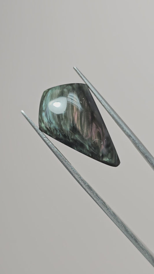 Velvet obsidian Cabochon | Natural Mexican Obsidian for Silversmiths