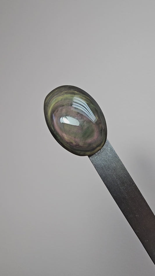 Velvet obsidian Cabochon | Natural Mexican Obsidian for Silversmiths