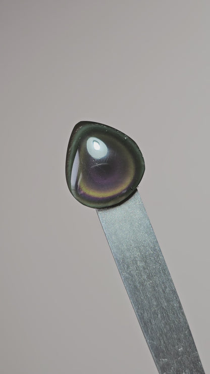 Rainbow obsidian Cabochon | Natural Mexican Obsidian for Silversmiths