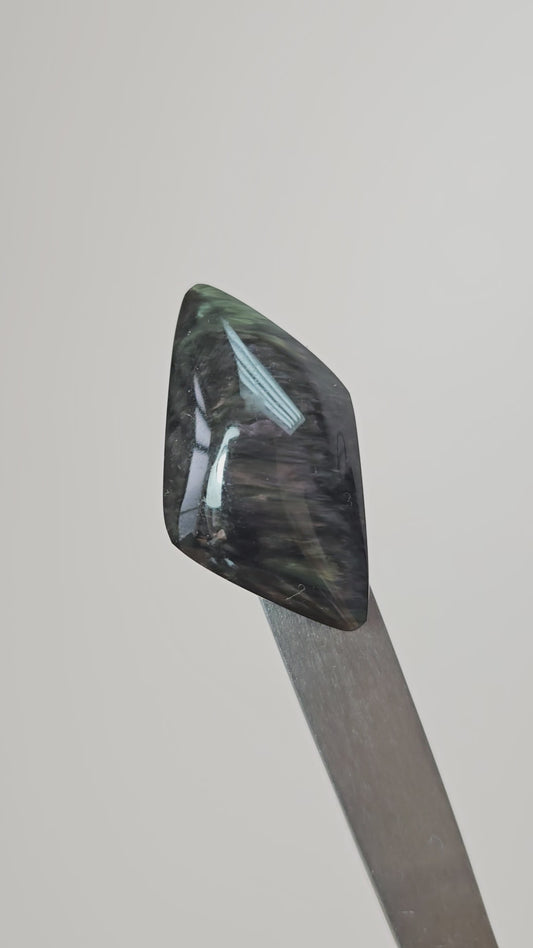 Velvet obsidian Cabochon | Natural Mexican Obsidian for Silversmiths