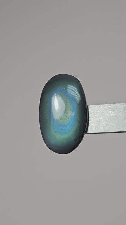 Rainbow obsidian Cabochon | Natural Mexican Obsidian for Silversmiths