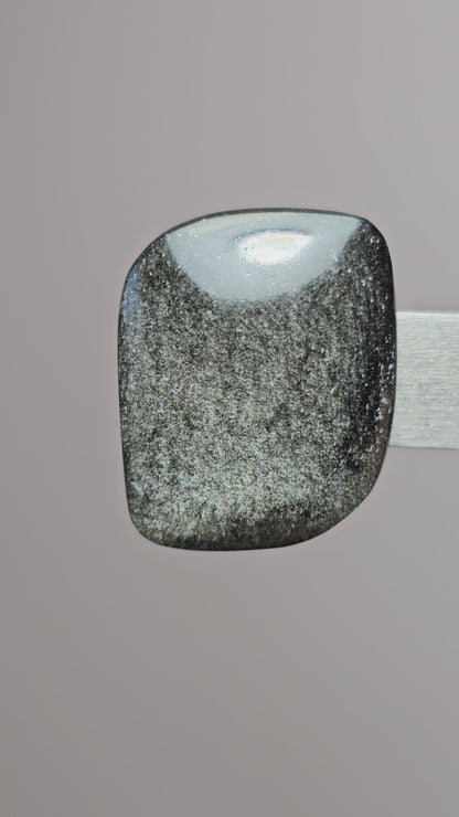 Gold Sheen Obsidian Cabochon | Natural Mexican Obsidian for Silversmiths