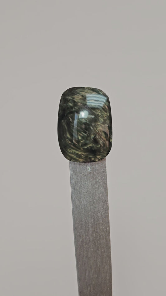 Velvet obsidian Cabochon | Natural Mexican Obsidian for Silversmiths