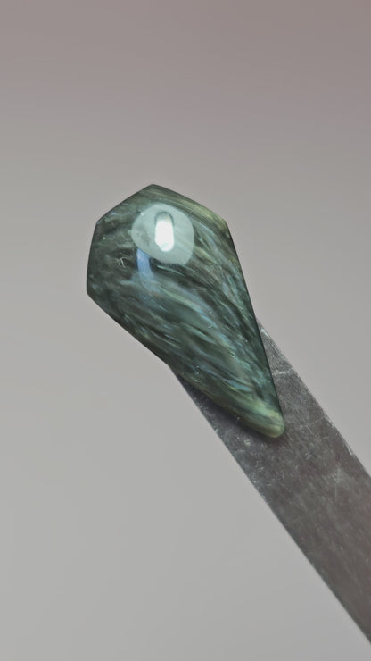 Velvet obsidian Cabochon | Natural Mexican Obsidian for Silversmiths
