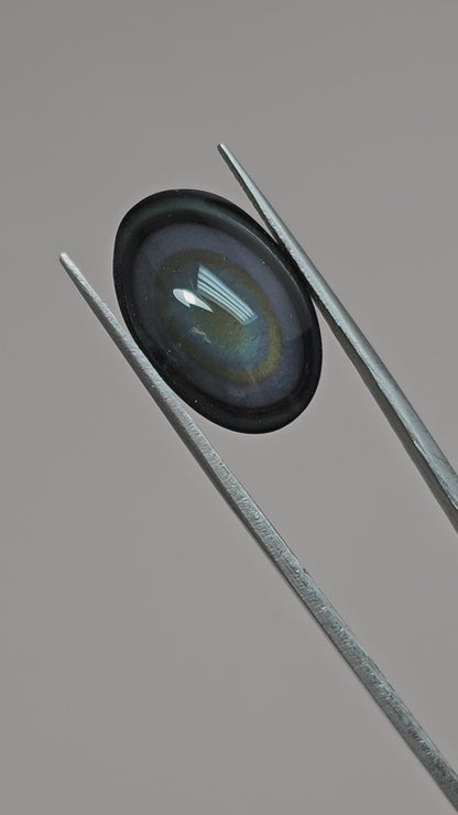 Rainbow obsidian Cabochon | Natural Mexican Obsidian for Silversmiths