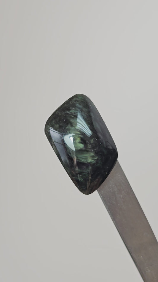 Velvet obsidian Cabochon | Natural Mexican Obsidian for Silversmiths