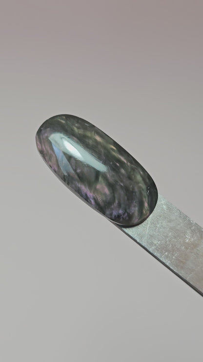 Velvet obsidian Cabochon | Natural Mexican Obsidian for Silversmiths