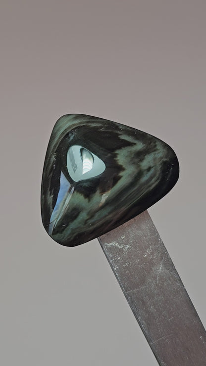 Velvet obsidian Cabochon | Natural Mexican Obsidian for Silversmiths