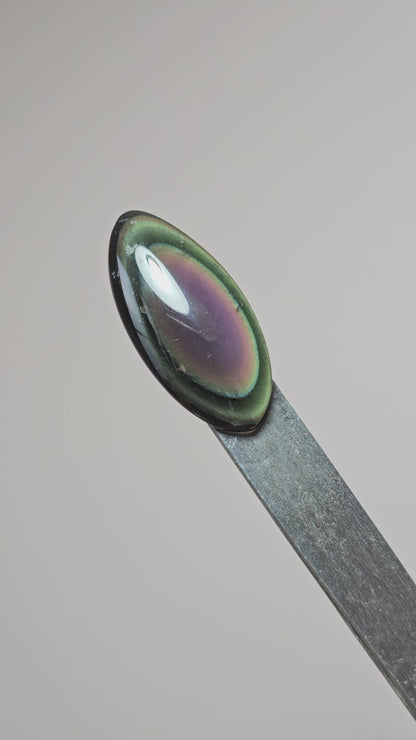 Rainbow obsidian Cabochon | Natural Mexican Obsidian for Silversmiths