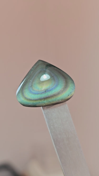 Rainbow obsidian Cabochon | Natural Mexican Obsidian for Silversmiths