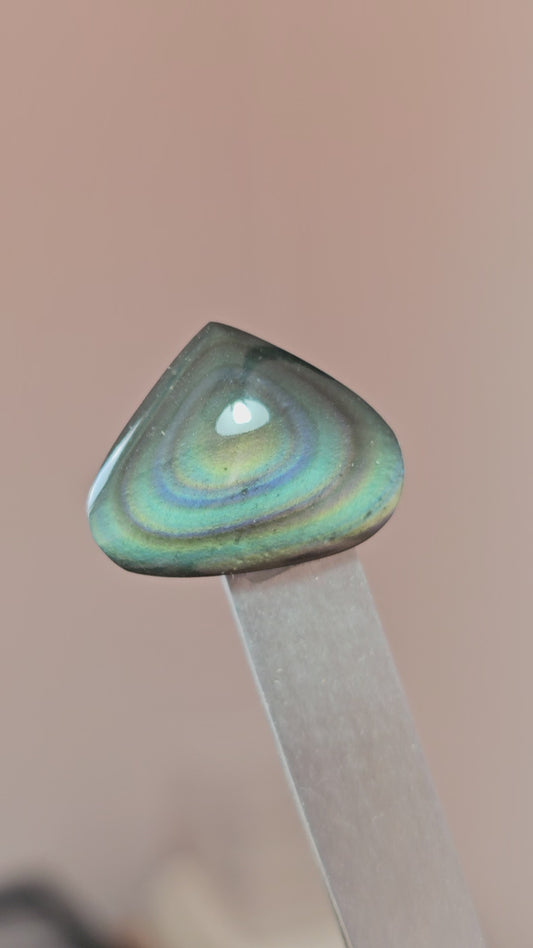Rainbow obsidian Cabochon | Natural Mexican Obsidian for Silversmiths