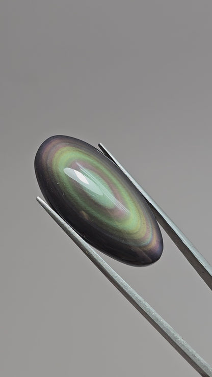 Rainbow obsidian Cabochon | Natural Mexican Obsidian for Silversmiths