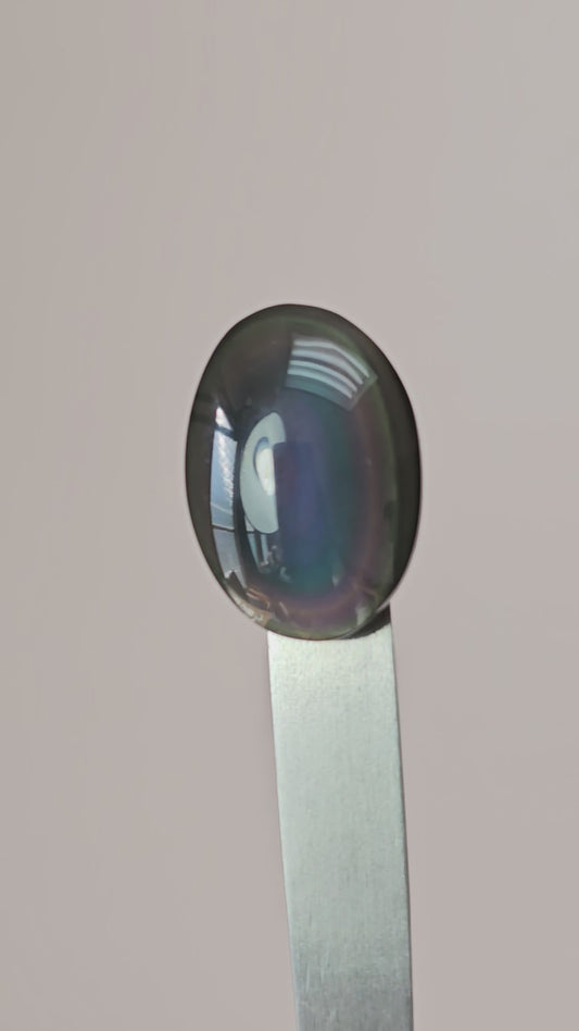 Rainbow obsidian Cabochon | Natural Mexican Obsidian for Silversmiths