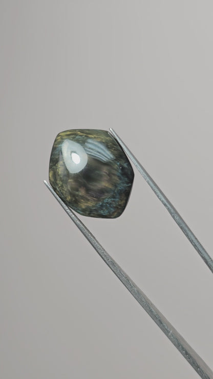 Velvet obsidian Cabochon | Natural Mexican Obsidian for Silversmiths