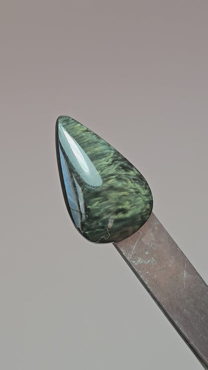 Velvet obsidian Cabochon | Natural Mexican Obsidian for Silversmiths