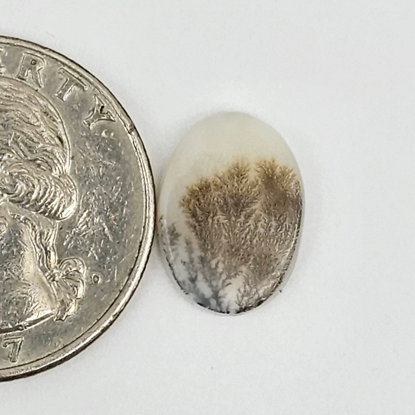Dentrite agate cabochon large