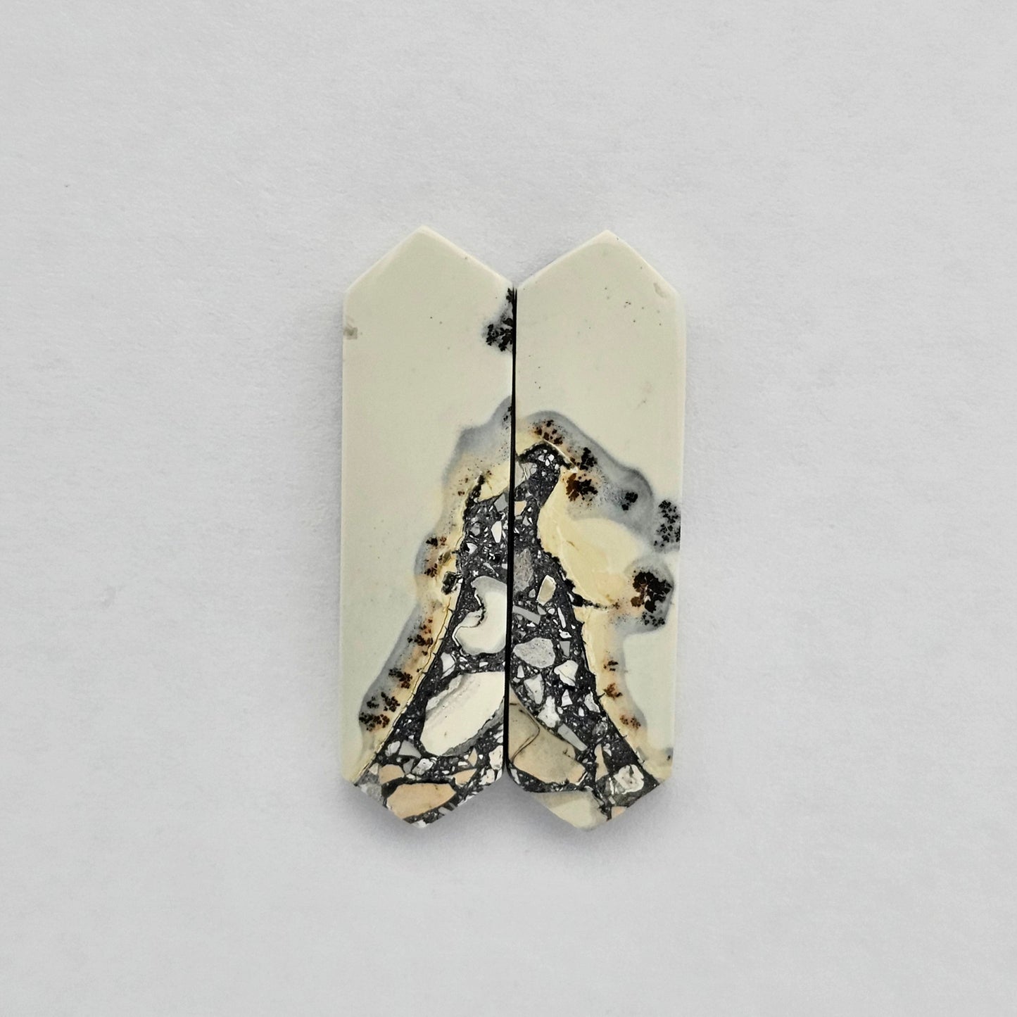 Maligano Jasper cabochon pair