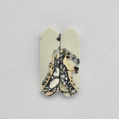 Maligano Jasper cabochon pair